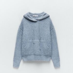 Zara Blue Hoodie Sweater - Like New